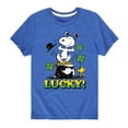 thumbnail image 1 of Lucky Snoopy - Toddler And Youth Short Sleeve Graphic T-Shirt, 1 of 6