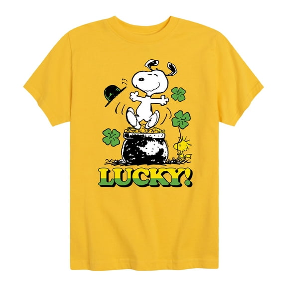 Lucky Snoopy - Toddler And Youth Short Sleeve Graphic T-Shirt
