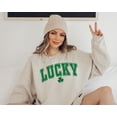 thumbnail image 1 of Lucky St Patrick's Day Shamrock Irish Women's Sweatshirt All Size S-5Xl, 1 of 5