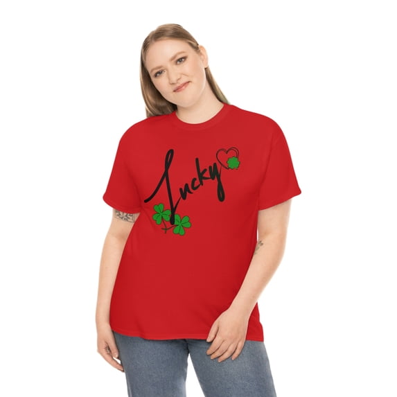 Lucky St Patricks Day Shirt - Clover Shamrock St Patty - Saint Patrick Tee Gift