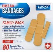 Lucky Super Soft First Aid Bandages, 100 Count