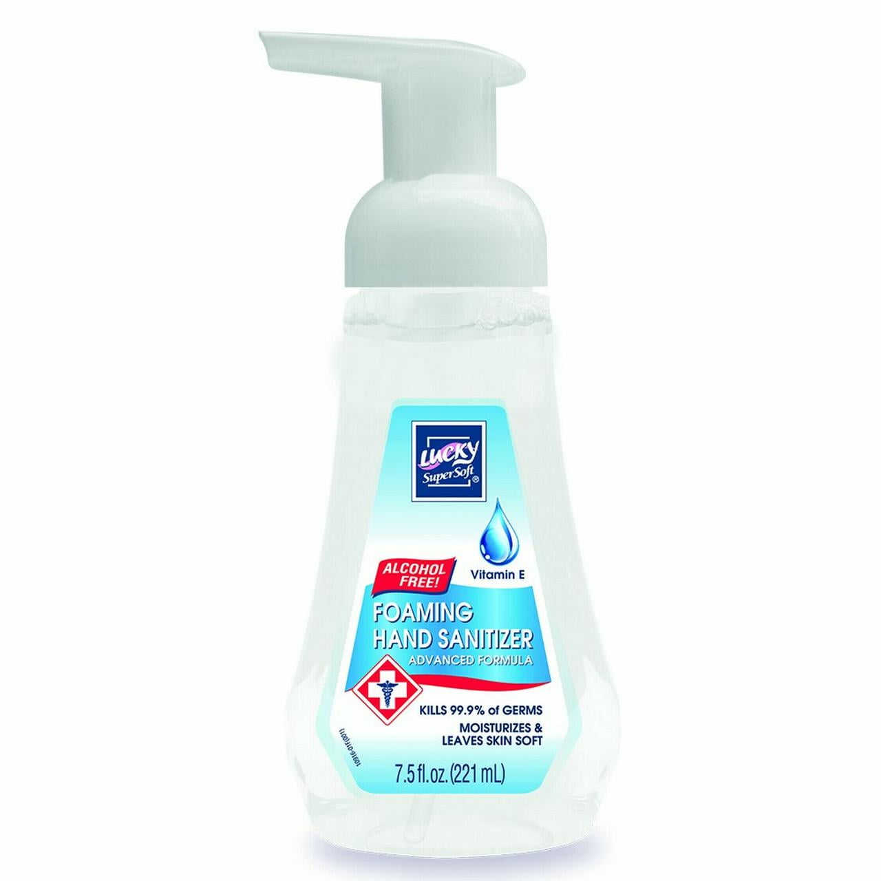 Lucky Super Soft Foaming Hand Sanitizer, AlcoholFree, Classic, 7.5 Oz