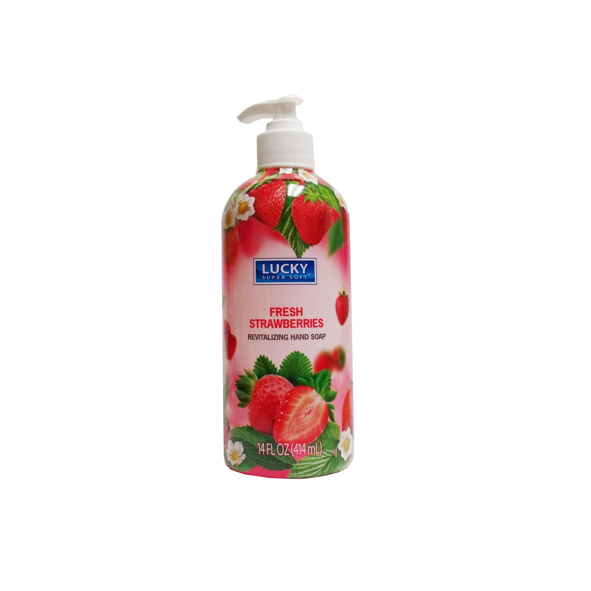 Lucky Super Soft Fresh Strawberries Scent Hand Soap, 14 oz