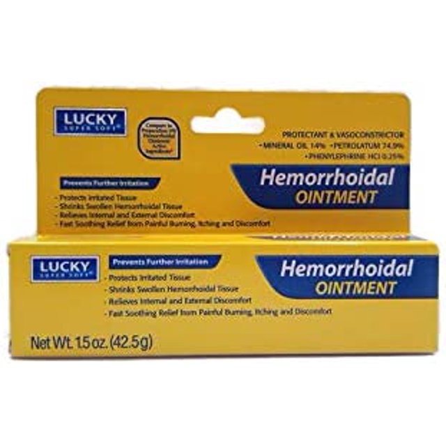 Lucky Super Soft Hemorrhoidal Ointment, 1.5 Ounce