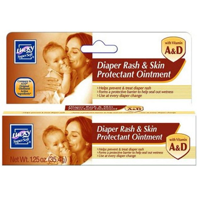 Lucky Super Soft Skin Protectant Ointment with Vitamins A & D, 1.25
