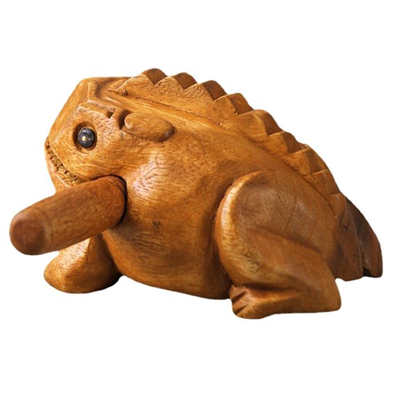 Lucky Thai Wood Thai Traditional Craft Wooden Home Desk Decoration Lucky Frog Crafts