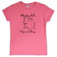 thumbnail image 1 of Lucky Three Legged Pig Ladies T-Shirt (Azalea, Small), 1 of 1