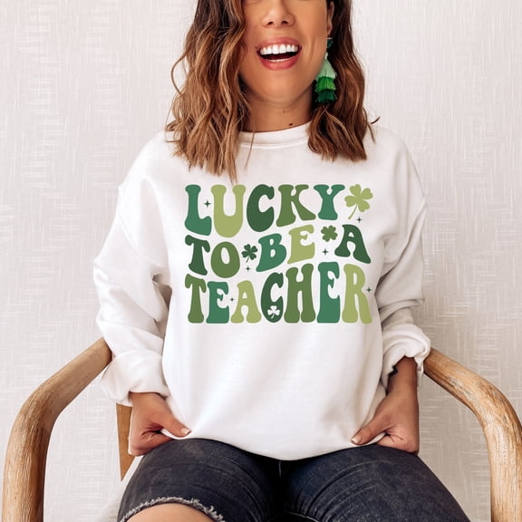 Lucky To Be A Teacher T-Shirt, St Patricks Day Teacher Shirt, Lucky Teacher Shamrock T-Shi