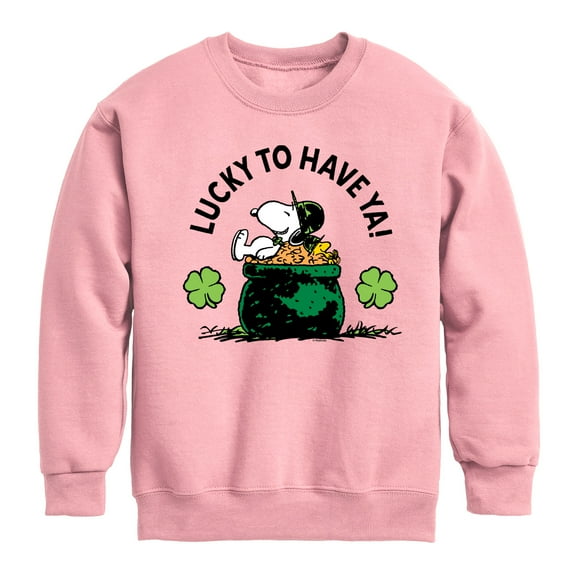 Lucky To Have Ya  - Toddler And Youth Crewneck Fleece Sweatshirt