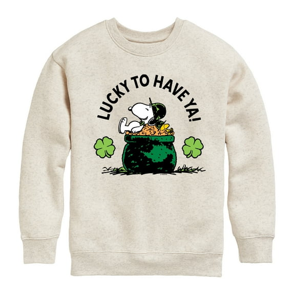 Lucky To Have Ya  - Toddler And Youth Crewneck Fleece Sweatshirt
