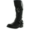 thumbnail image 1 of Lucky Top Fay-42K Children Girl's Classical Block Heel Buckle Knee High Riding Boots, 1 of 4