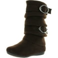 thumbnail image 1 of Lucky Top Girls Bank-21K Slouch Double Buckle Suede Boots with Zipper, 1 of 4