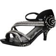 thumbnail image 1 of Lucky Top Girls F 32K Little Girls Rhinestone Heel Platform Dress Sandals, 1 of 4