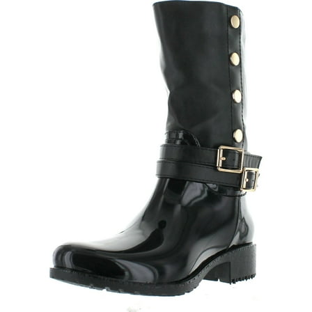 Lucky Top Rainy-30K Children Girl's Double Buckle Two Tone Knee High Rain Boots