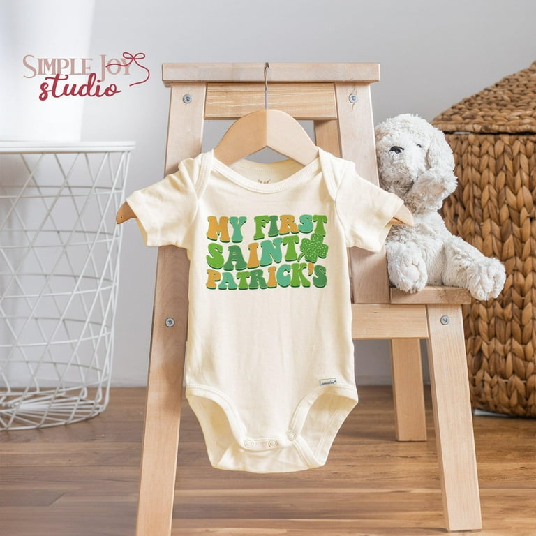 Lucky Vibes Baby Onesies, St Patrick'S Day Outfit Gender Neutral