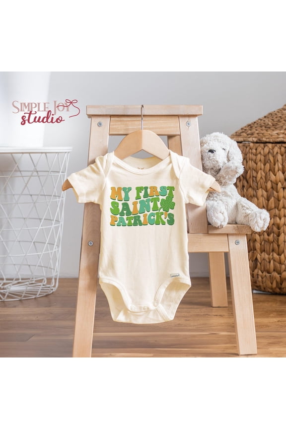 Lucky Vibes Baby Onesies, St Patrick'S Day Outfit Gender Neutral Baby Clothes, Irish Baby Gift, Newborn Bodysuit, Baby Shower Gift Cool Baby Clothing, Cute Natural Baby Onesie, BABY BODYSUIT LAT 4424