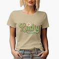 thumbnail image 1 of Lucky Vibes, St. Patrick's Day, Tan T-Shirt, 2XL, 1 of 5