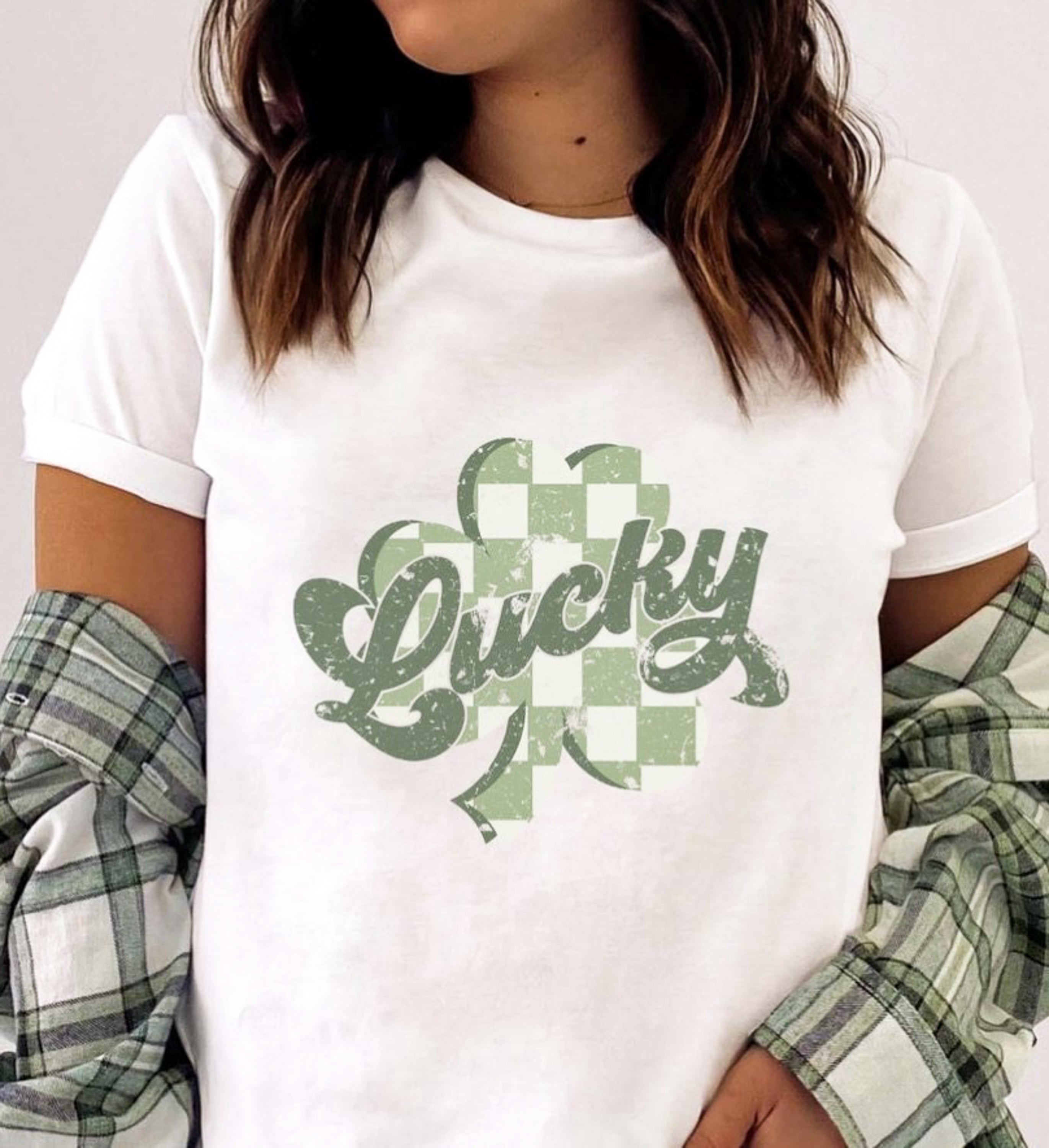 Lucky Shamrock Elbow Graphic Fleece Sweatshirts. main image 1