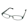 thumbnail image 1 of Lucky Womens Ivy Teal Metal Eyeglass Soft Rectangle 51mm, 1 of 6