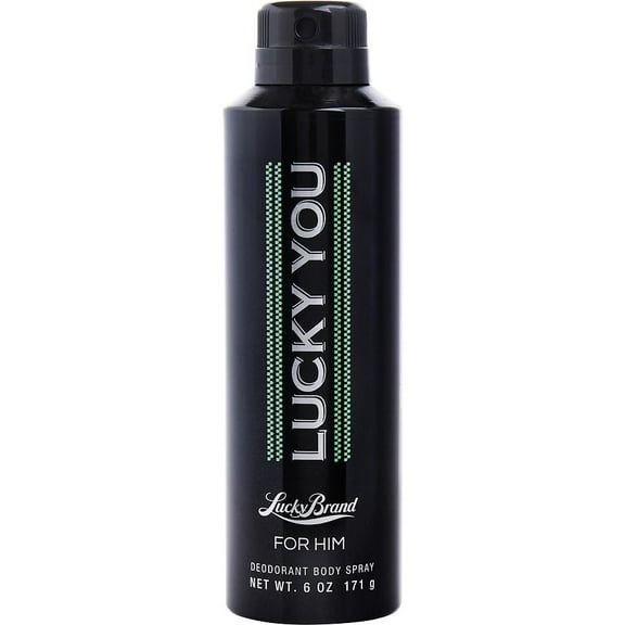 Lucky You for Him Deodorant Body Spray, For Men, 6 oz