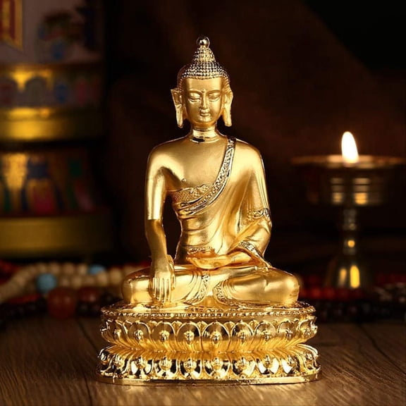 Lucky buddha,Buddha statue, Decoration Buddha statue Shakyamuni Buddha statue Buddha hall small Buddha statue car craft decoration