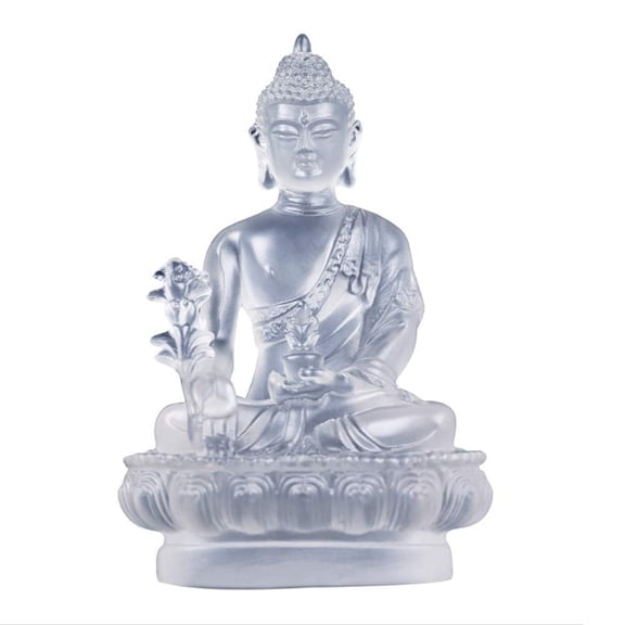 Lucky buddha,Buddha statue, Small Buddha Statue Resin Medicine Buddha Bodhisattva Stately Buddha Statue Home Small Buddha Decoration