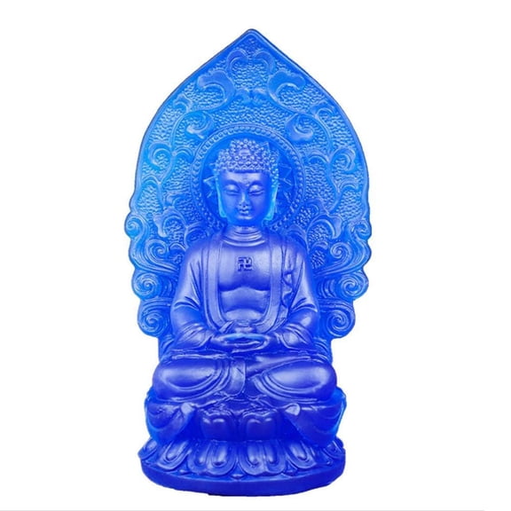 Lucky buddha,Buddha statue, Small Buddha Statue Resin Sakyamuni Stately Buddha Statue Home Small Buddha Decoration