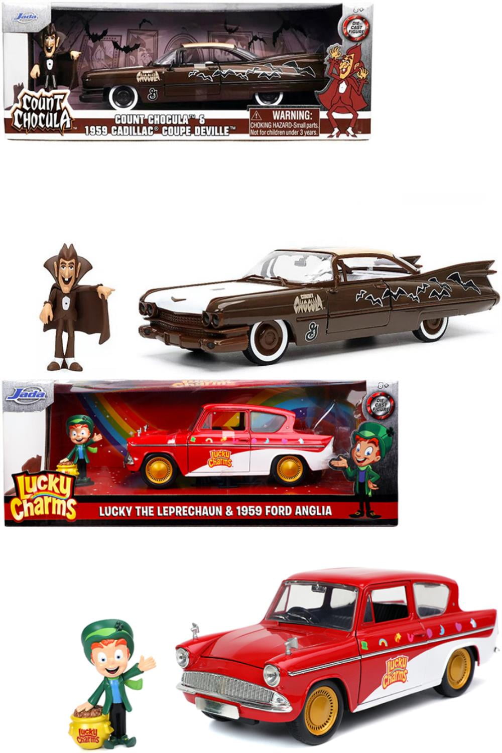 Jada Toys Lucky Charms & Count Chocula Collectible Diecast Cars