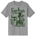 thumbnail image 1 of Lucky's Craft Beer Original Irish Ale Men's Athletic Heather T-shirt-Medium, 1 of 2