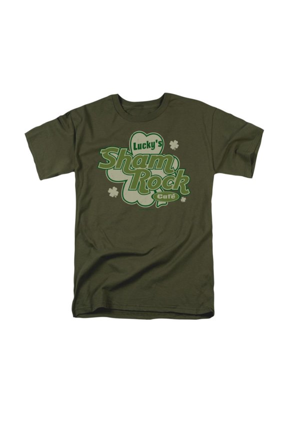 Lucky's Sham Rock Caf Parody Adult T-Shirt Tee
