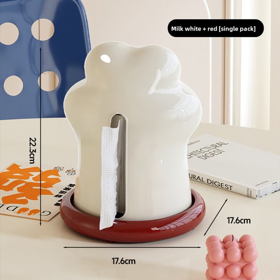 Lucky tissue box, smooth pumping, widened bottom design, long-lasting and durable.