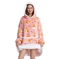 thumbnail image 1 of Luckyapr Oversized Wearable Blanket Hoodie for Adult,Fleece Sweatshirt Blanket Hoodie with Pocket & Hood,Gift for Women, Men, Mom, Dad, 1 of 9