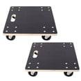 thumbnail image 1 of LuckyNote 15"x15" Furniture Moving Wooden Dolly Set of 2, Heavy Duty Rolling Mover with 4 Swivel Wheels, Supports 1320 lbs – Black, 1 of 10
