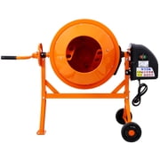 LuckyNote 3 Cu. Ft. Electric Cement Mixer, 110V Portable Concrete Mixer Machine with Cast-Iron Drum, for Mortar Stucco & Fodder, Orange