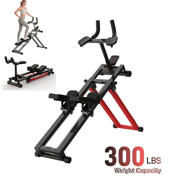 LuckyNote 3-in-1 Spine Twist Stretcher & Stair Stepper & Waist Trainer, Adjustable Back Stretcher Machine for Lower Back Exercise, Core Activation & Full-Body Workout