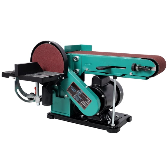 LuckyNote 4" x 36" Belt Sander & 6" Disc Sander, 120V/60Hz Benchtop Belt Disc Polisher Grinder