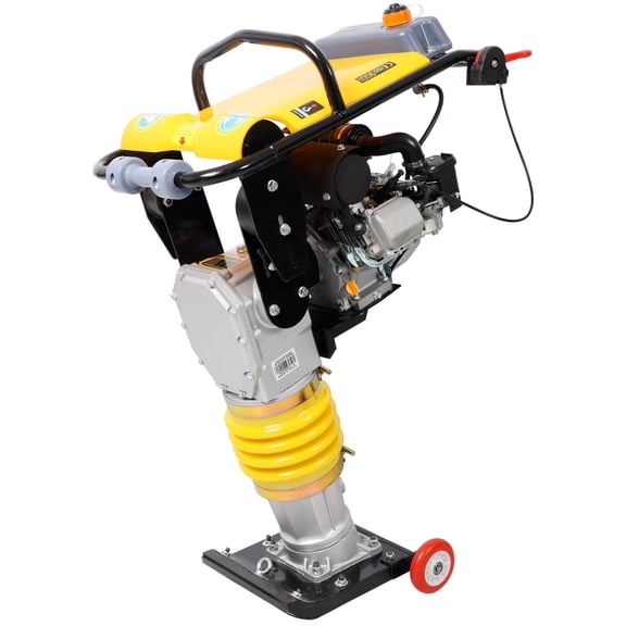 LuckyNote 7HP Gas Engine Powered Tamper Rammer, Jumping Jack Compactor, Walk-Behind 196CC Engine – Compact