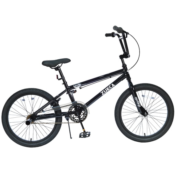 LuckyNote Freestyle Bike 20 Inch Single Speed, Carbon Steel Frame, Rear Caliper Brake, Black