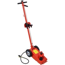 【LuckyNote】Pro-Lift 22 Ton Air-Operated Hydraulic Bottle Jack with 4 Extension Saddles & Built-In Wheels, 46" Handle with Air Controls for Heavy-Duty Lifting