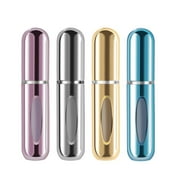 LuckySunDecorQZ portable mini refillable spray perfume bottle, 5ml refillable spray perfume empty bottle, travel perfume pump box