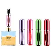 LuckySunDecorQZ portable mini refillable spray perfume bottle, 5ml refillable spray perfume empty bottle, travel perfume pump box
