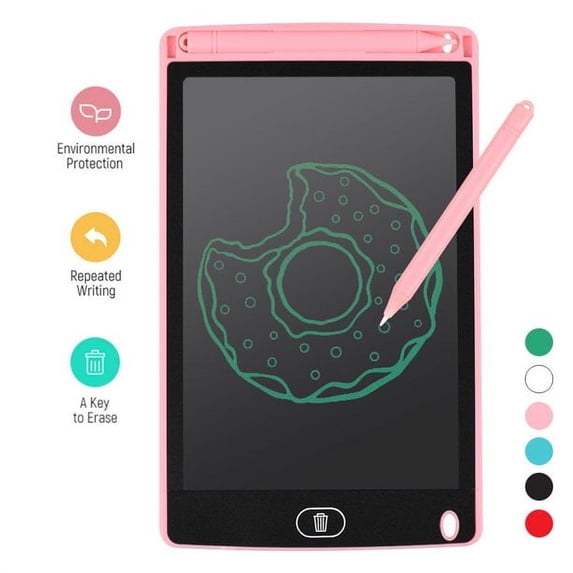 Luckybay 8.5 inch LCD Writing Tablet for Kids, Drawing Pad,Boys Girls Gifts Educational Learning Toys for Home School Office Travel (Pink)