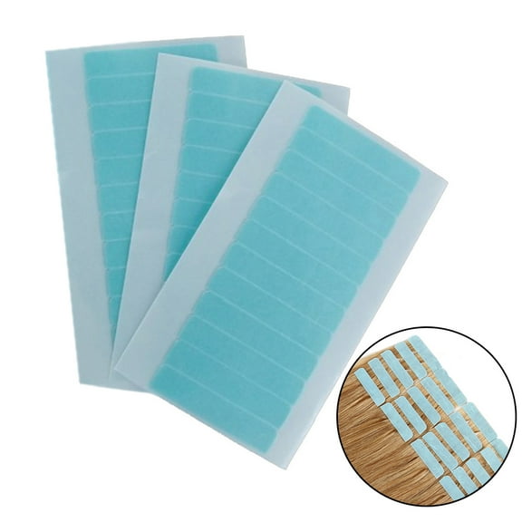 Luckymimi 36Pcs Double Sided Lasting Sticky Glue Wig Adheisve Tape Hair Extension Tool Sky Blue