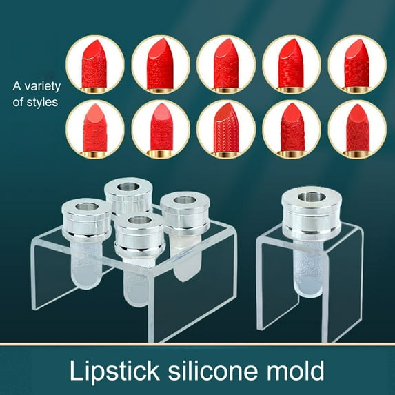 Luckymimi Lipstick Mold Convenient DIY Chinese Style Washable Soft Lip Balm Mold for Beauty D
