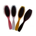 thumbnail image 1 of Luckymimi Practical Hair Massage Brush Wig Steel Hairbrush Comb Scalp Massager Kit Black, 1 of 13