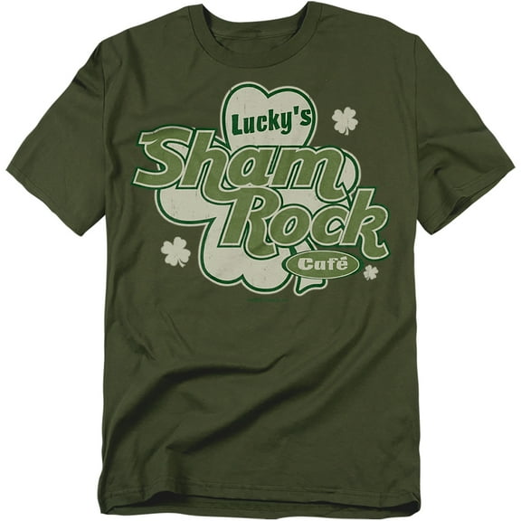 Luckys Shamrock Cafe T-Shirt Unisex Graphic Tee For Men & Women