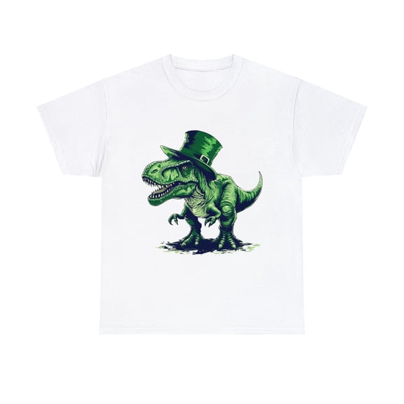 Luckysaurus Shirt,St Patricks Day Shirt, Lucky Irish Shirt ID-0216-4NT8