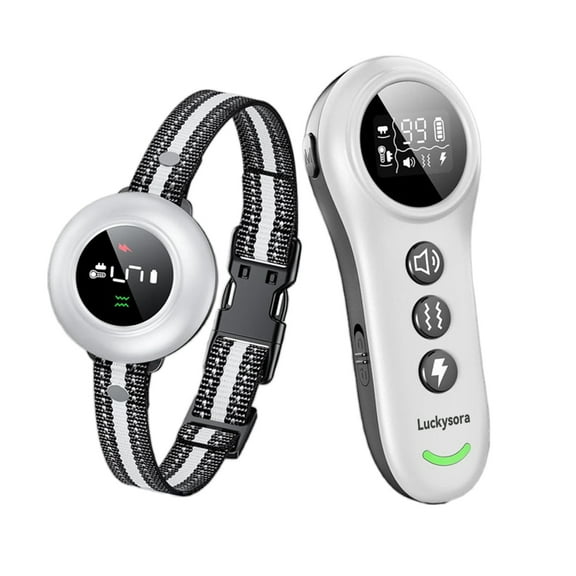 Luckysora Electric bark control dog collars, Dog Shock Collar with Remote 1640FT, Dog Training Electric Collar, E-Shock