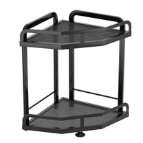 Luckytree Spice Rack Shelf,Kitchen Counter Organizer, Spice Corner Shelf Countertop Organizer,Multifunctional Storage Rack 35cm/13.8"H_2 Tier