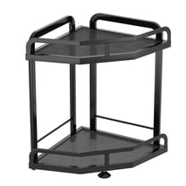 Luckytree Spice Rack Shelf,Kitchen Counter Organizer, Spice Corner Shelf Countertop Organizer,Multifunctional Storage Rack 35cm/13.8"H_2 Tier